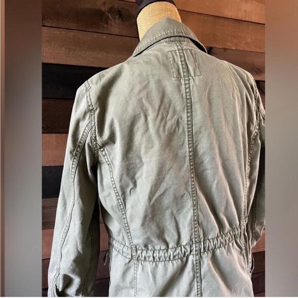 Olive Green Madewell Utility Jacket Zip-Up Multi Pockets - Picture 2 of 7